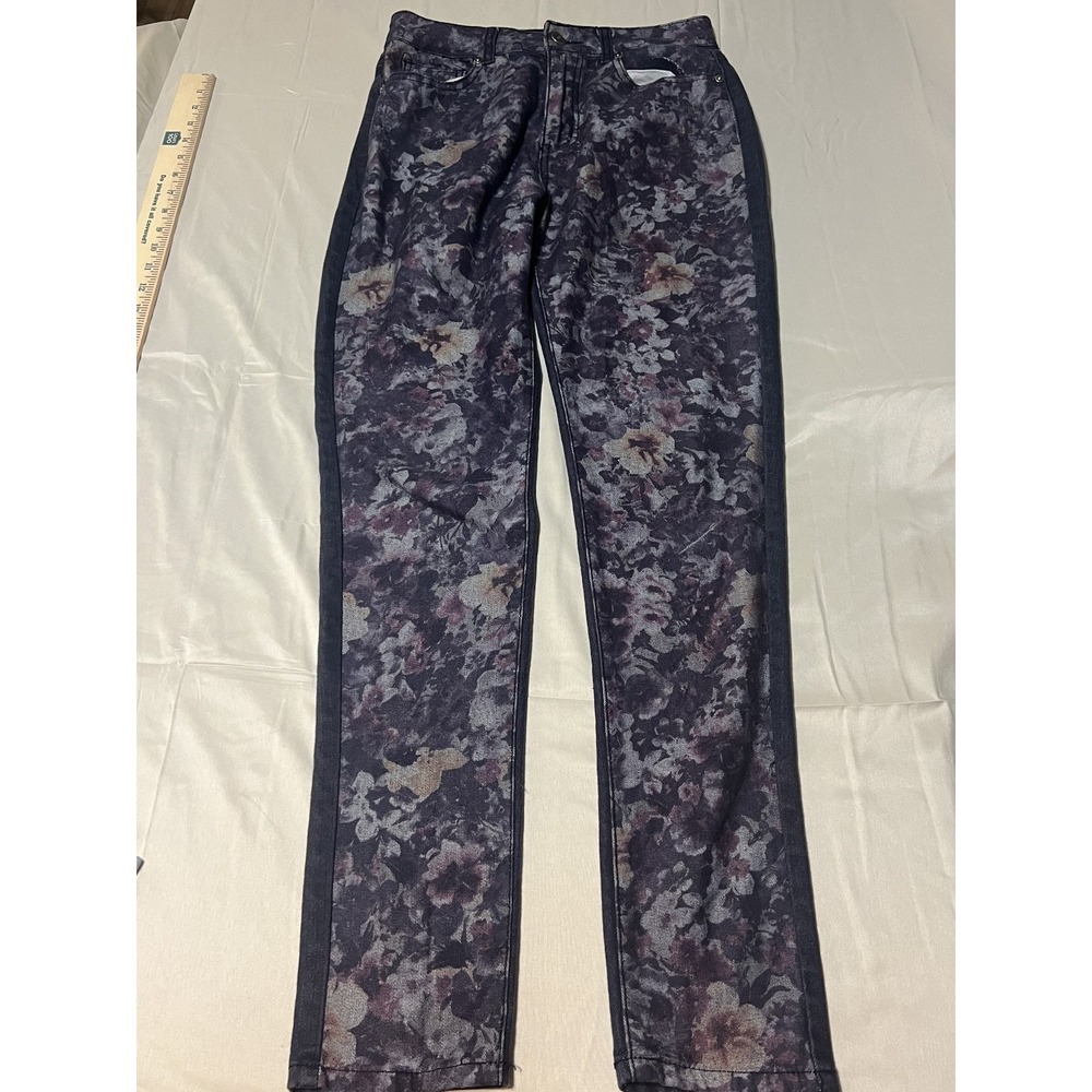 Exocet Women's Jeans Floral Print Dark Wash Size 3 Stretch
